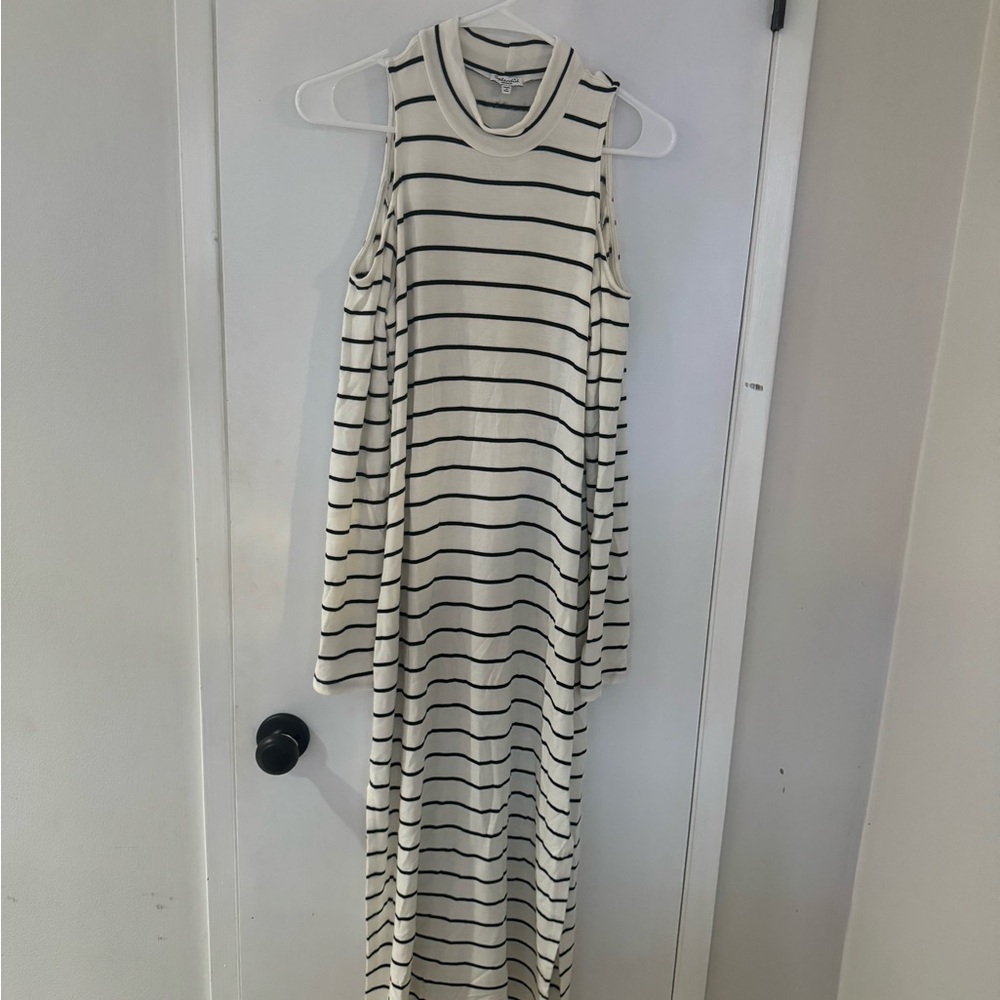 Splendid Womens Cold-Shoulder Midi Dress Size Medium